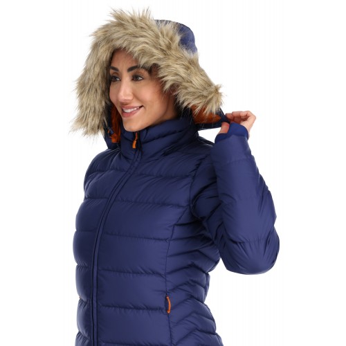 Rab Women's Deep Cover Parka Patriot Blue