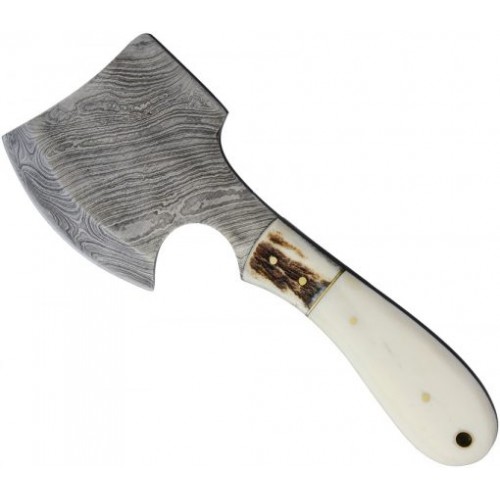 Marbles Small  Damascus Bone Hatchet