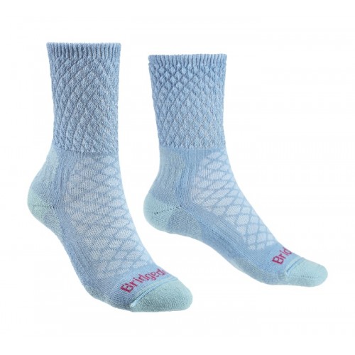 Bridgedale Women's Merino Comfort Hike Lightweight Socks Powder Blue