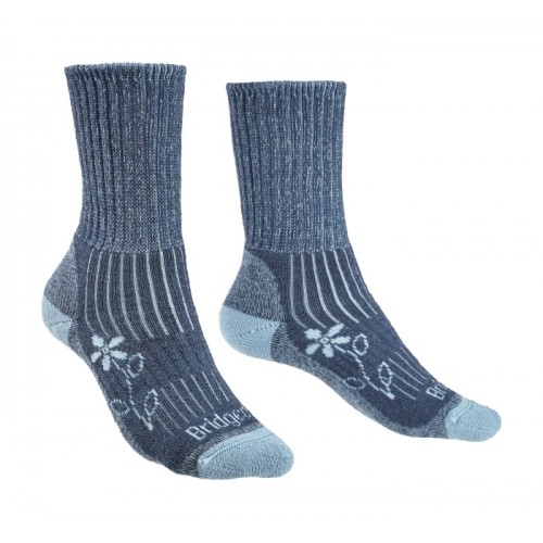 Bridgedale Women's Merino Comfort Hike Midweight Socks Blue