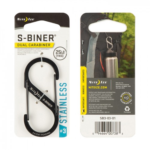 Nite Ize S-Biner #3 Black