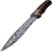 Elk Ridge Damascus Etched Fixed Blade Knife