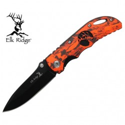 Elk Ridge Orange Camo Folding Lock Knife