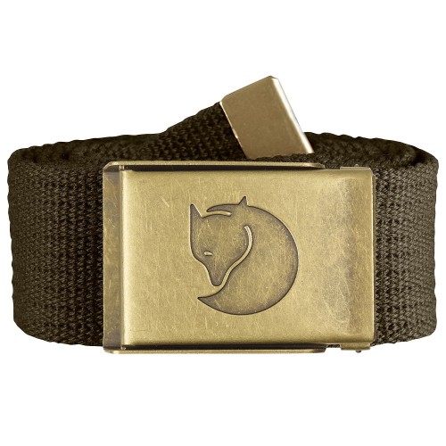 Fjallraven Canvas Brass Belt Dark Olive