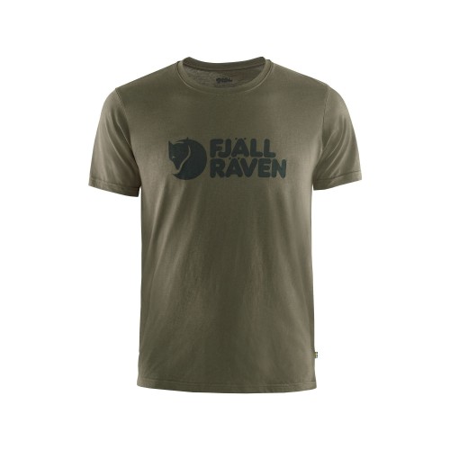 Fjallraven Logo T-Shirt Dark Olive