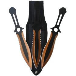 Throwing Knife Set x3 Orange