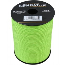 Paracord 100m Reel Luminous Green