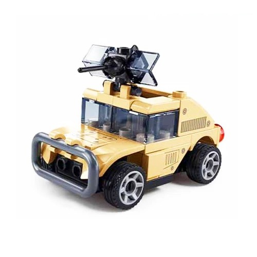 Sluban Military Bricks B1368A Pull back Jeep