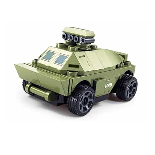 Sluban Military Bricks B1368F Pull back APC