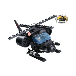 Sluban Military Bricks B0587D Helicopter 8in1