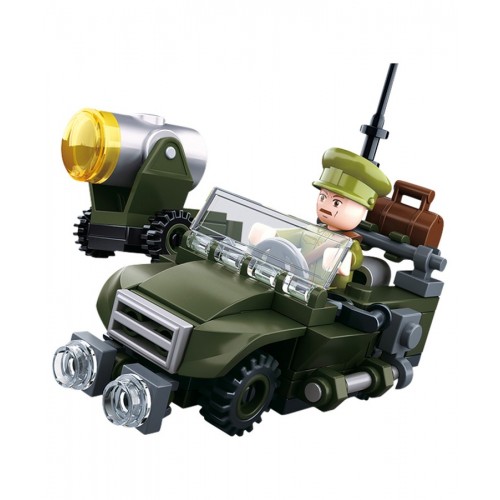 Sluban Military Bricks B0678-B WWII Allied Jeep