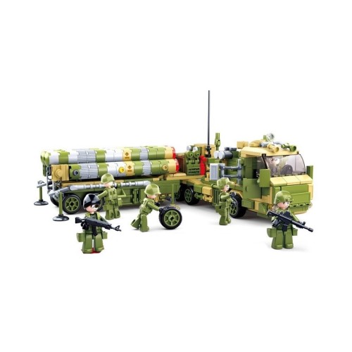 Sluban Military Bricks B0758 6in1 Launching Vehicle