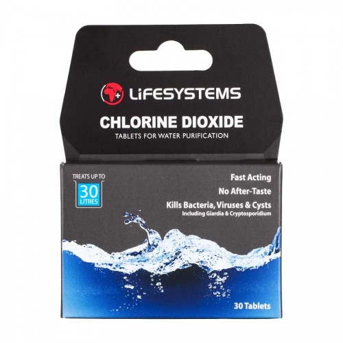 Lifesystems Chlorine Dioxcide Water Purification Tablets x 30