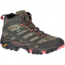 Merrell Women's Moab Mid Gore-tex Boots Beluga/Pink