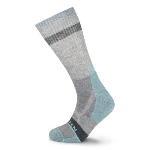 Lorpen Women's Mid Hiker Merino Socks - Light Grey/Blue Lorpen Women's Mid Hiker Merino Socks - Light Grey/Blue