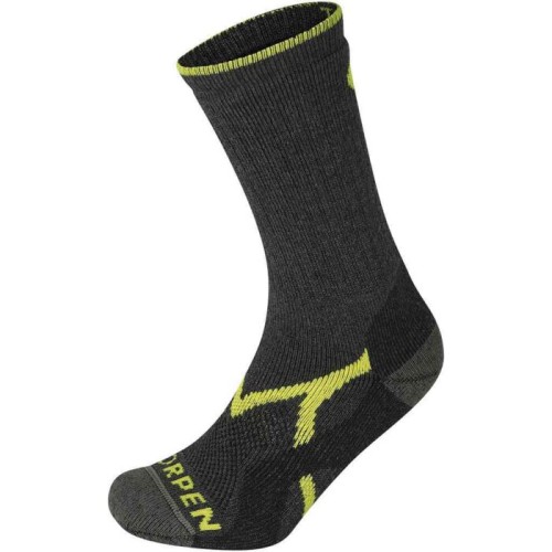 Lorpen Men's Mid Hiker Eco Socks - Grey/Lime