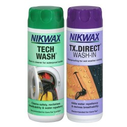 Nikwax Tech Wash and TX Direct 300ml Twin Pack