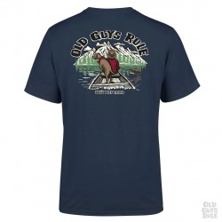 Old Guys Rule 'Dogs Best Friend 3' Tshirt- Navy