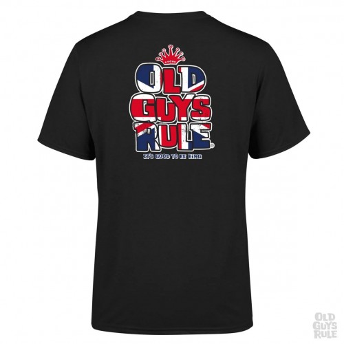 Old Guys Rule 'Stacked Logo 2' Tshirt- Black