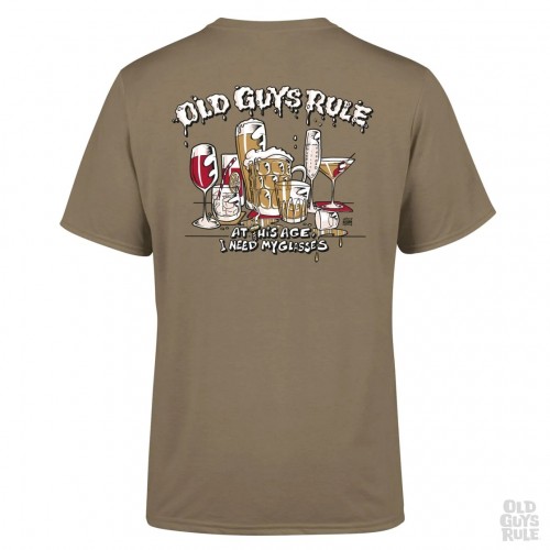 Old Guys Rule 'Need My Glasses' Tshirt- Prairie Dust