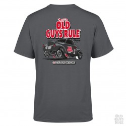 Old Guys Rule 'Plays With Cars' Tshirt- Charcoal