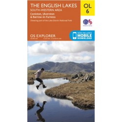 OS Explorer Map OL6 The English Lakes South West
