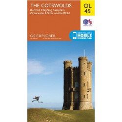 OS Explorer Map OL45 The Cotswolds