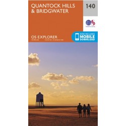 OS Explorer Map 140 Quantock Hills & Bridgwater