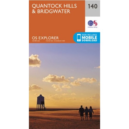 OS Explorer Map 140 Quantock Hills & Bridgwater