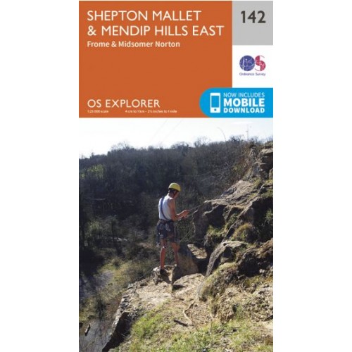OS Explorer Map 142 Shepton Mallet & Mendip Hills East