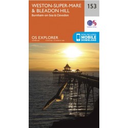 OS Explorer Map 153 Weston-super-Mare & Bleadon