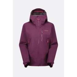 Rab Women's Downpour Mountain Jacket Mulberry