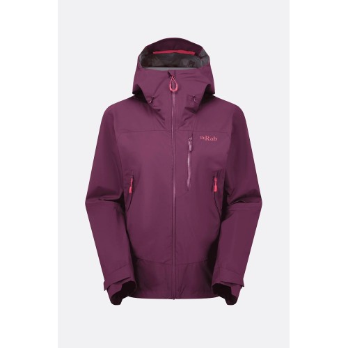 Rab Women's Downpour Mountain Jacket Mulberry