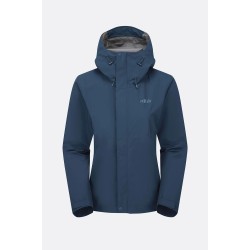 Rab Women's Downpour Waterproof Jacket Tempest Blue