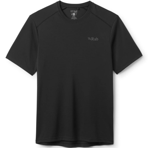 Rab Force Dryflo Solar UPF40+ Short Sleeve Black Rab Force Dryflo Solar UPF40+ Short Sleeve Black