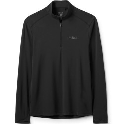 Rab Force Long Sleeve Zip Black UPF 40