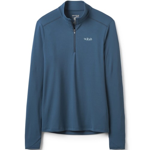 Rab Womens Force Long Sleeve Zip Tempest Blue UPF 40 Rab Womens Force Long Sleeve Zip Tempest Blue UPF 40