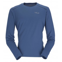 Rab Force Tee Long Sleeve Nightfall Blue