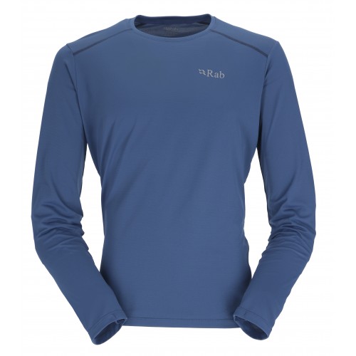 Rab Force Tee Long Sleeve Nightfall Blue