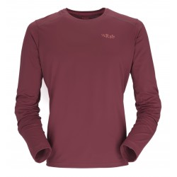 Rab Force Tee Long Sleeve Oxblood