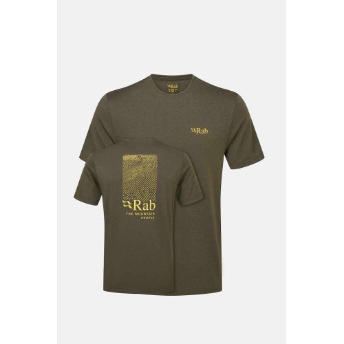 Rab Mantle Ridge Tee Short Sleeve Army