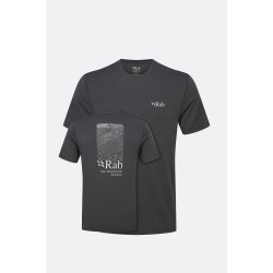 Rab Mantle Ridge Tee Short Sleeve Ebony