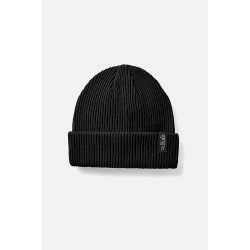 Rab Perimeter Rolled Beanie Black