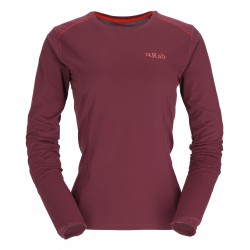 Rab Women's Force Tee Long Sleeve Deep Heather