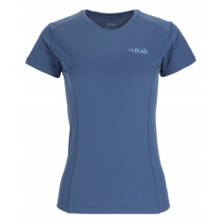 Rab Women's Force Tee Short Sleeve Nightfall Blue