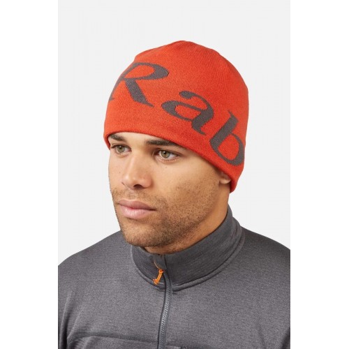 Rab Logo Beanie Firecracker/Graphene