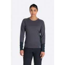 Rab Women's Syncrino Base Long Sleeve Merino Blend , Graphene