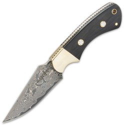 Gil Hibben Damascus Sidewinder knife