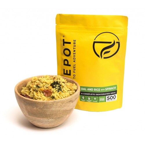 Firepot Meal Dal Rice With Spinach