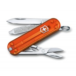 Victorinox Classic Transparent Swiss Army Knife - Fire Opal